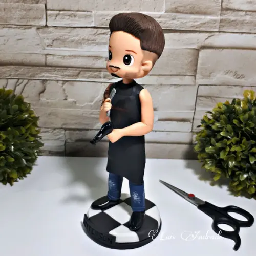 Barbeiro Personalizado em Biscuit