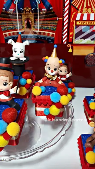 Caixinhas Luxo Circo biscuit