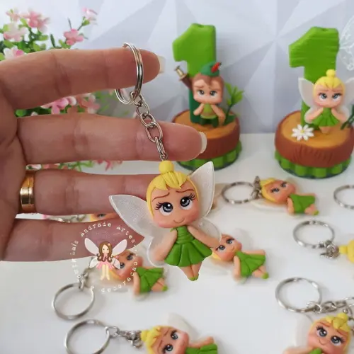 Chaveiro Sininho em biscuit | Peter Pan