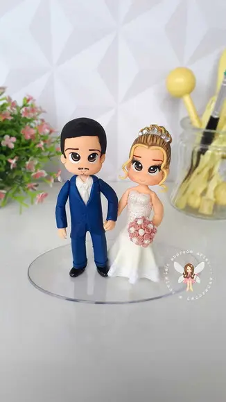 Noivinhos Personalizados em Biscuit