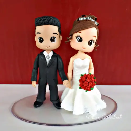 Noivinhos Personalizados em Biscuit
