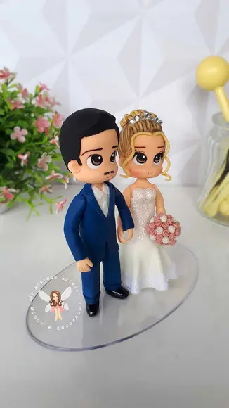 Noivinhos Personalizados em Biscuit