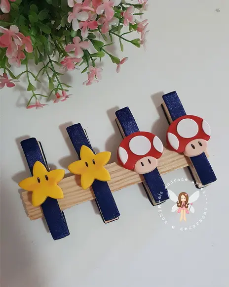 Pregador Personalizado Mario Bros