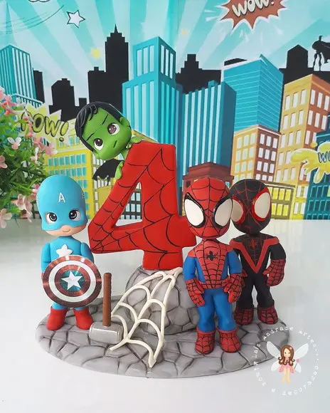 Topo de Bolo super-heróis / Spidey e seus amigos espetaculares