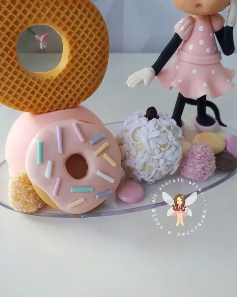 Topo de Bolo Minnie Confeiteira