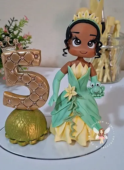 Topo de Bolo Princesa Tiana