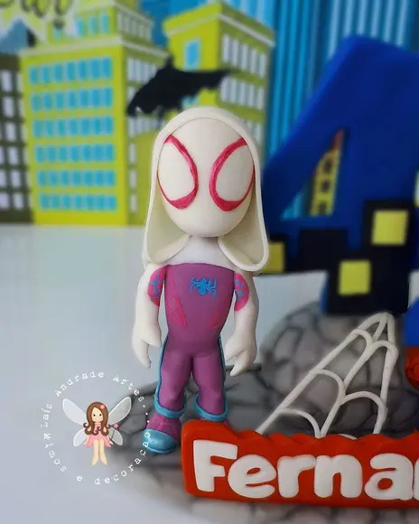 Topo de Bolo Spidey e Seus Amigos Espetaculares COM NOME