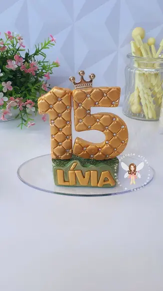 Vela 15 Anos Princesa Tiana Feita em Biscuit