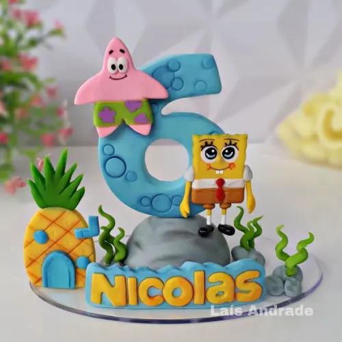 Vela Personalizada Bob Esponja