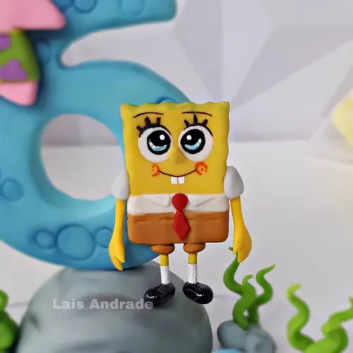 Vela Personalizada Bob Esponja