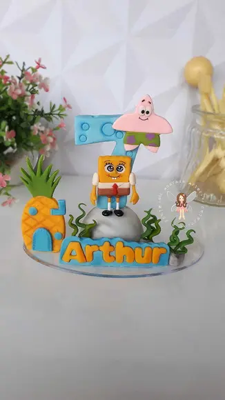 Vela Personalizada Bob Esponja