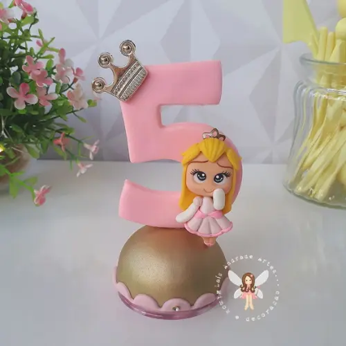 Vela Princesa Peach de Mario Bros