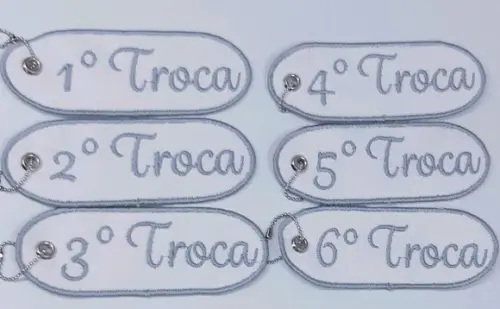 Kit com 6 Tags Troca Maternidade