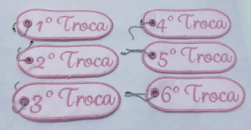 Kit com 6 Tags Troca Maternidade