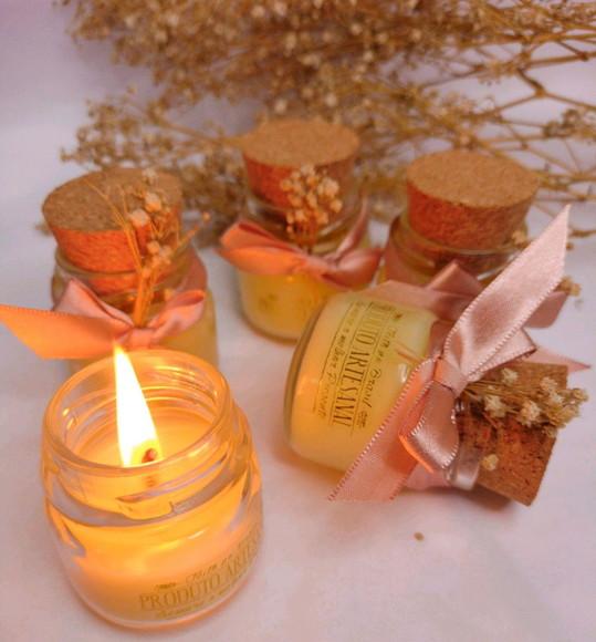 50 Mini Velas Aromáticas Artesanal para Lembranc