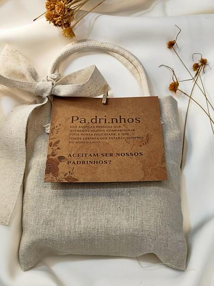 Kit Convite Padrinhos Luxo | Vela, Difusor, Aromatizador