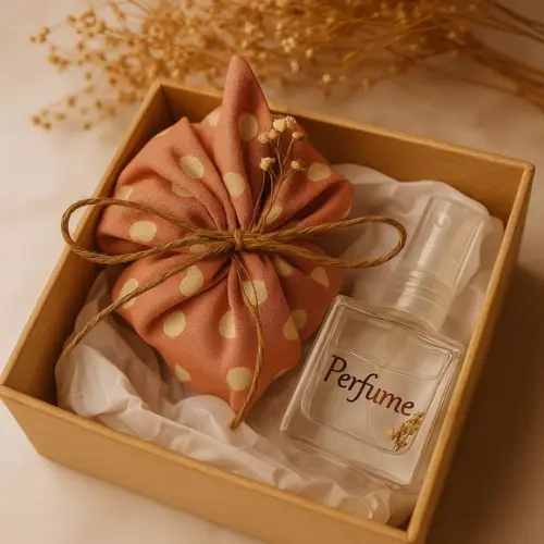 10 Kits personalizados com mini perfume e sabonete