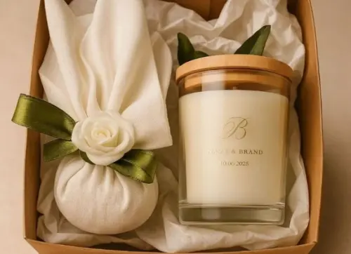 22 kits sachê perfumado e vela Aromática |Lembrancinhas personalizadas