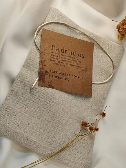 Kit Convite Aromático | Padrinhos e Madrinhas Personalizados