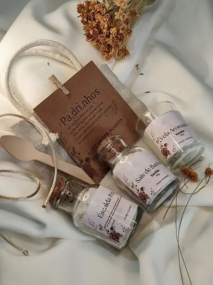 Kit Convite Padrinhos e Madrinhas Spa Aromático Personalizad