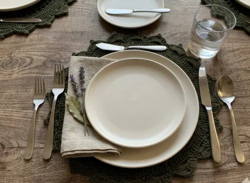 Americano - Sousplat de Croche verde militar