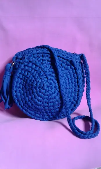 Bolsa de Crochê em Fio de Malha