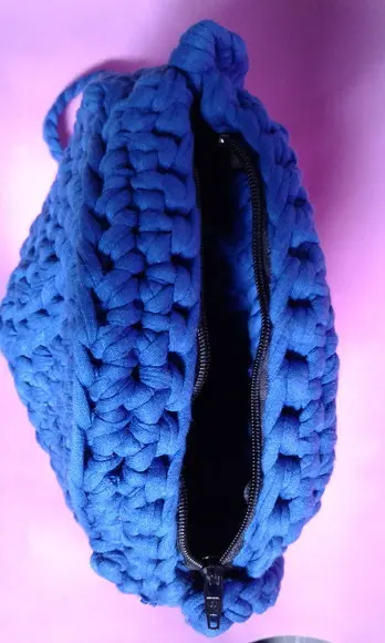 Bolsa de Crochê em Fio de Malha