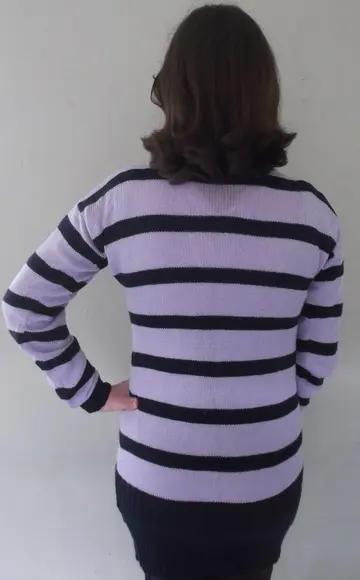 Vestido/túnica de Tricô à Máquina