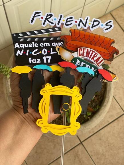 Arquivo de Corte - Topo de Bolo - Friends
