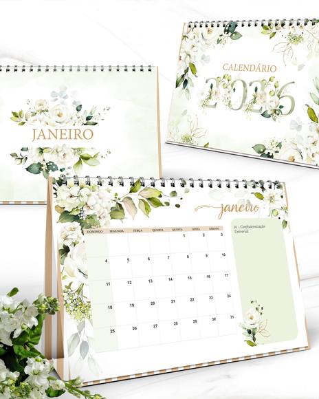 Arquivo Digital - 2026 - Calendario Rosas Brancas