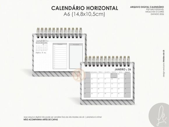 Arquivo Digital - 2026 - Combo Calendario de Mesa