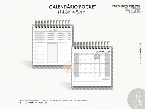 Arquivo Digital - 2026 - Combo Calendario de Mesa
