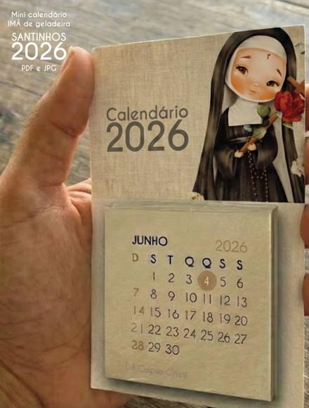 Arquivo Digital - 2026 - Mini Calendario Santinhos