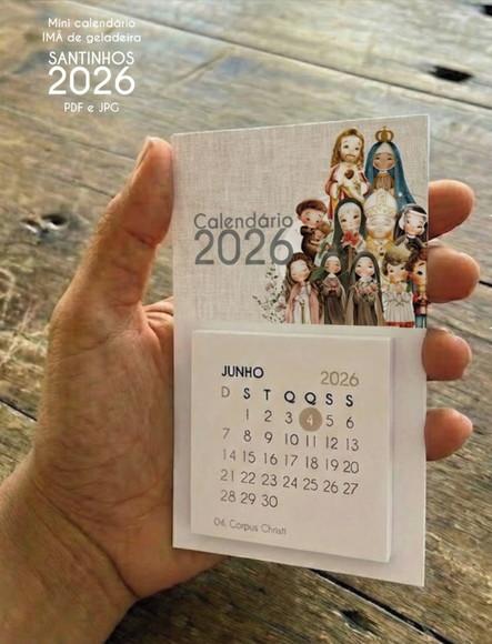 Arquivo Digital - 2026 - Mini Calendario Santinhos