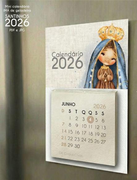 Arquivo Digital - 2026 - Mini Calendario Santinhos