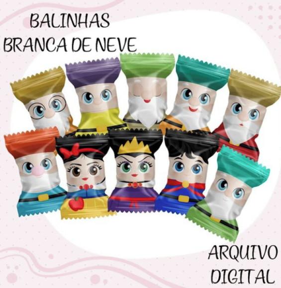 Arquivo Digital - Balas Personalizadas - Branca de Neve