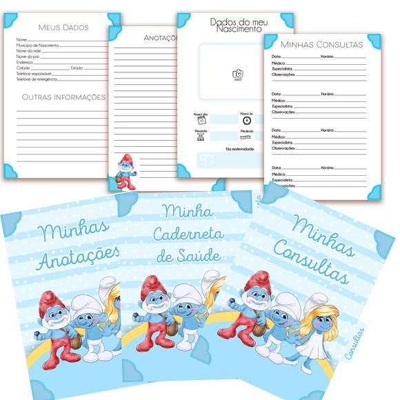 Arquivo Digital - Caderneta da Vacina - Smurfs