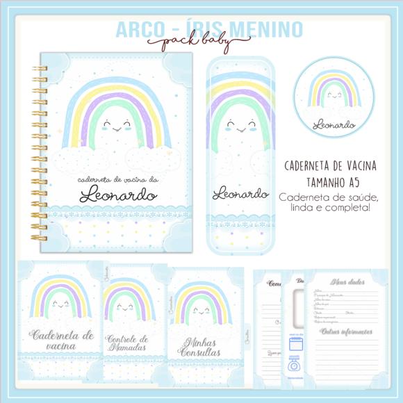 Arquivo Digital - Caderneta de Vacina - Arco Iris Menino