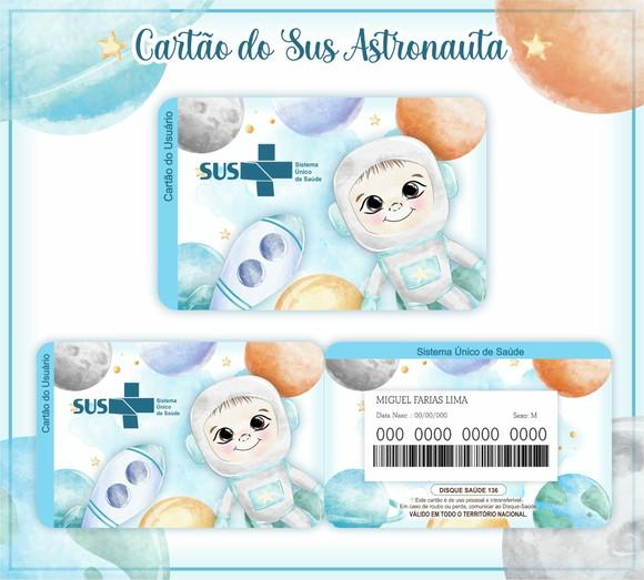Arquivo Digital - Caderneta de Vacina - Astronauta Menino