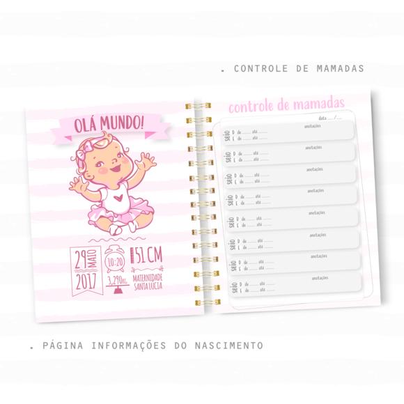 Arquivo Digital - Caderneta de Vacina - Bebê Rosa