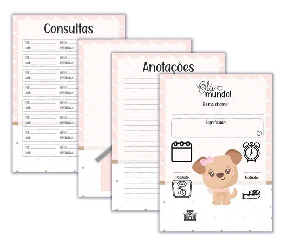 Arquivo Digital - Caderneta de Vacina - Cachorrinho Menina