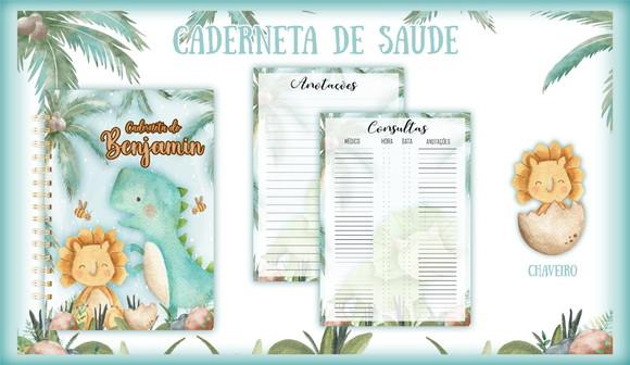 Arquivo Digital - Caderneta de Vacina - Dino Aquarela 02
