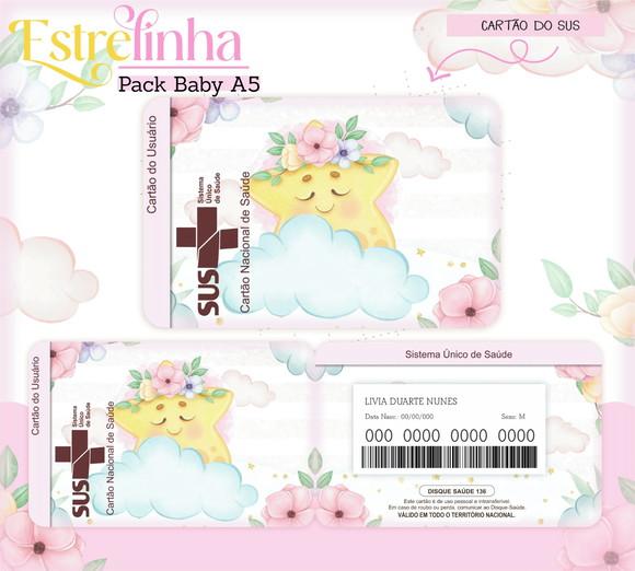 Arquivo Digital - Caderneta de Vacina - Estrelinha Menina