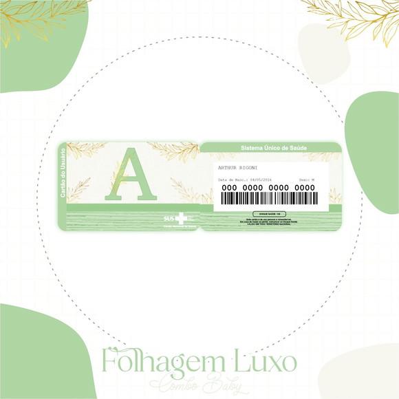 Arquivo Digital - Caderneta de Vacina - Folhagem Luxo
