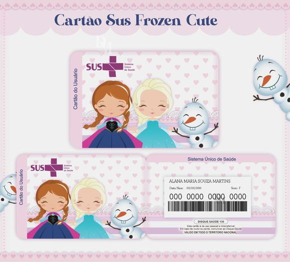 Arquivo Digital - Caderneta de Vacina - Frozen Cute (ana)