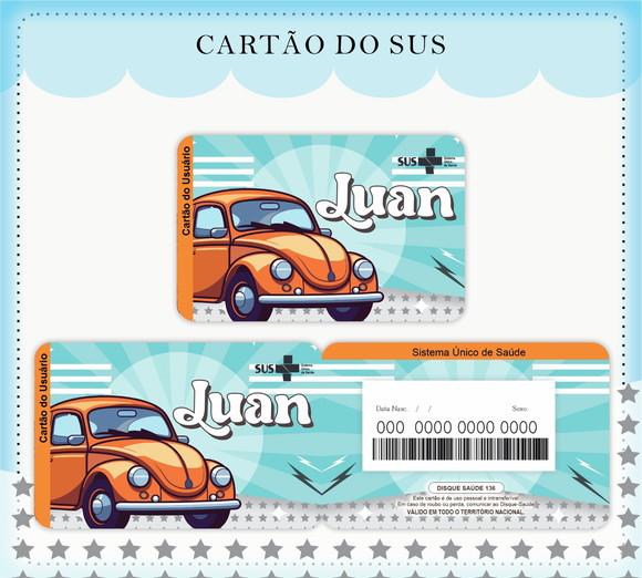 Arquivo Digital - Caderneta de Vacina - Fusca + Cartao
