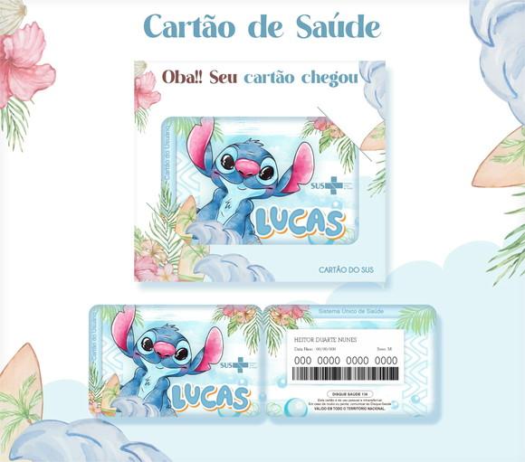 Arquivo Digital - Caderneta de Vacina - Stitch Menino