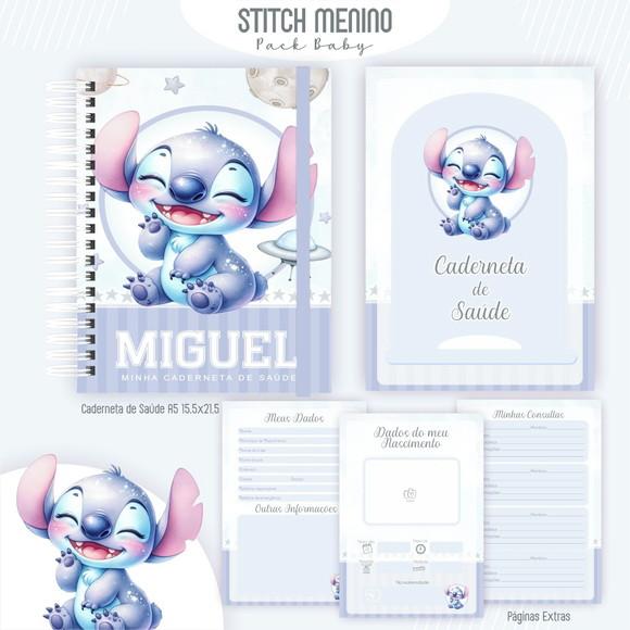 Arquivo Digital - Caderneta de Vacina - Stitch Menino 02