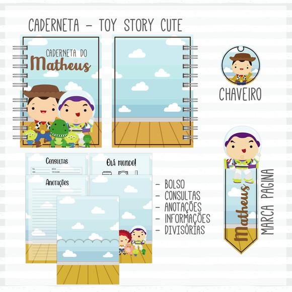 Arquivo Digital - Caderneta de Vacina - Toy Story Cute