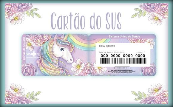 Arquivo Digital - Caderneta de Vacina - Unicornio 03